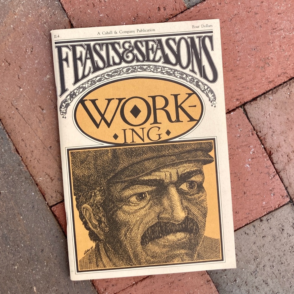 1981 Working Feasts & Seasons Cahill & Co Woodcut Literary Queen Victoria Craft